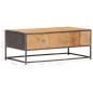 vidaXL Tavolino da Caffè 90x50x35 cm in Legno Massello di Recupero vidaXL Tavolino da Caffè 90x50x35 cm in Legno Massello di Recupero