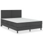 vidaXL Letto a Molle Grigio in Tessuto 140x200 cm vidaXL Letto a Molle Grigio in Tessuto 140x200 cm