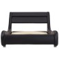 vidaXL Giroletto con LED Nero in Similpelle 100x200 cm 