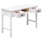 vidaXL Tavolo Consolle Bianco Anticato 110x45x76 cm in Legno vidaXL Tavolo Consolle Bianco Anticato 110x45x76 cm in Legno