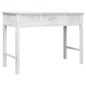vidaXL Tavolo Consolle Bianco Anticato 110x45x76 cm in Legno vidaXL Tavolo Consolle Bianco Anticato 110x45x76 cm in Legno