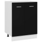 Armadio Inferiore Nero 60x46x81,5 cm in Truciolato Armadio Inferiore Nero 60x46x81,5 cm in Truciolato