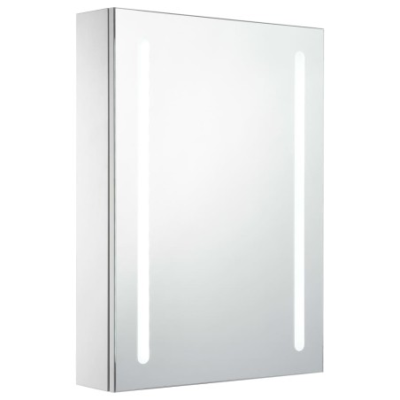 vidaXL Armadietto Bagno con Specchio e LED 50x13x70 cm