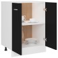 Armadio Inferiore Nero 60x46x81,5 cm in Truciolato Armadio Inferiore Nero 60x46x81,5 cm in Truciolato