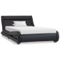vidaXL Giroletto con LED Nero in Similpelle 90x200 cm vidaXL Giroletto con LED Nero in Similpelle 90x200 cm