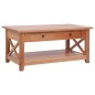 vidaXL Tavolino da Caffè 100x55x46 cm Legno Massello di Mogano vidaXL Tavolino da Caffè 100x55x46 cm Legno Massello di Mogano