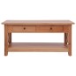 vidaXL Tavolino da Caffè 100x55x46 cm Legno Massello di Mogano vidaXL Tavolino da Caffè 100x55x46 cm Legno Massello di Mogano