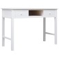 vidaXL Scrivania Bianca 110x45x76 cm in Legno vidaXL Scrivania Bianca 110x45x76 cm in Legno