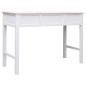 vidaXL Scrivania Bianca 110x45x76 cm in Legno vidaXL Scrivania Bianca 110x45x76 cm in Legno