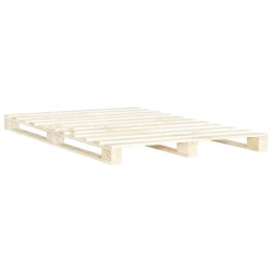 vidaXL Giroletto in Pallet di Legno Massello di Pino 200x200 cm