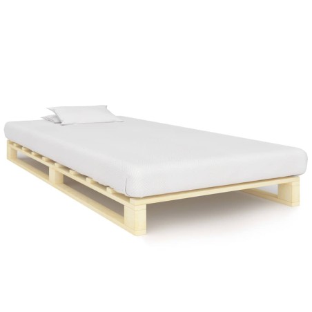 vidaXL Giroletto in Pallet di Legno Massello di Pino 100x200 cm