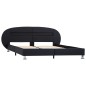 vidaXL Giroletto con LED Nero in Similpelle 140x200 cm