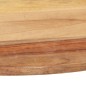 vidaXL Piano Tavolo Legno Massello di Sheesham Rotondo 25-27 mm 50 cm vidaXL Piano Tavolo Legno Massello di Sheesham Rotondo 25-27 mm 50 cm