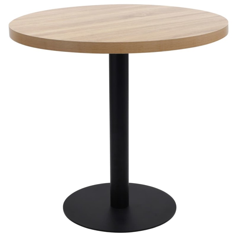 vidaXL Tavolo da Bistrot Marrone Chiaro 80 cm in MDF vidaXL Tavolo da Bistrot Marrone Chiaro 80 cm in MDF