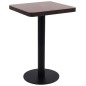 vidaXL Tavolo da Bistrot Marrone Scuro 50x50 cm in MDF vidaXL Tavolo da Bistrot Marrone Scuro 50x50 cm in MDF