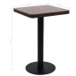 vidaXL Tavolo da Bistrot Marrone Scuro 50x50 cm in MDF vidaXL Tavolo da Bistrot Marrone Scuro 50x50 cm in MDF