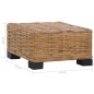 vidaXL Tavolino da Caffè 47x47x28 cm in Rattan Naturale vidaXL Tavolino da Caffè 47x47x28 cm in Rattan Naturale