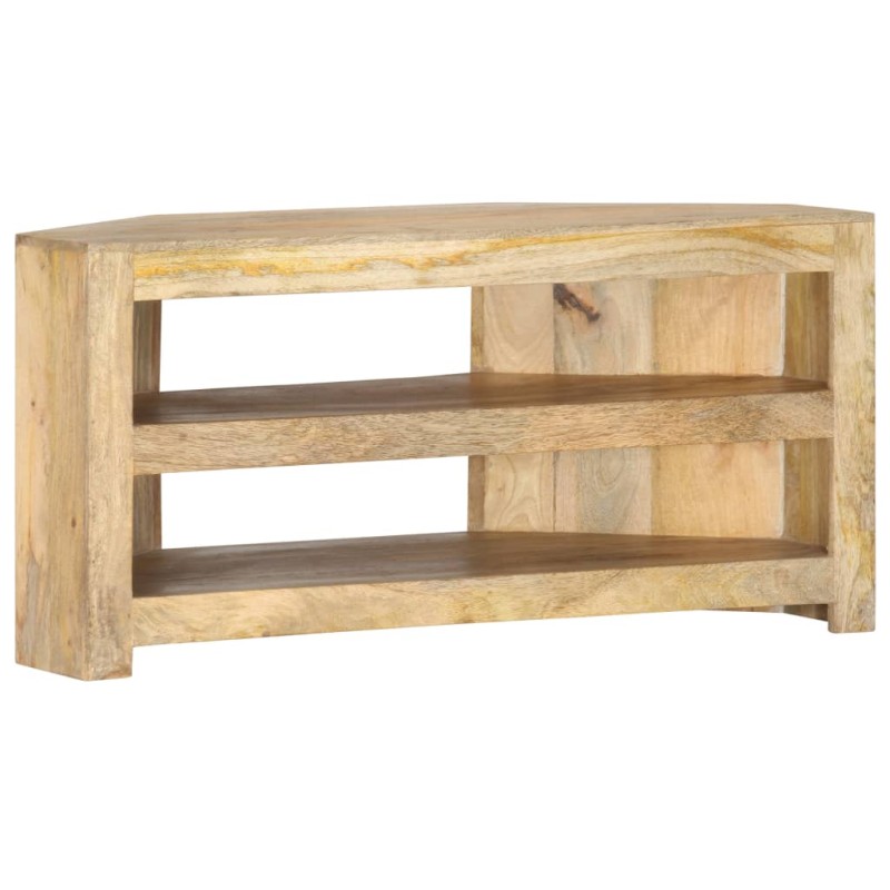 vidaXL Mobile Porta TV Angolare 90x45x45 cm in Legno Massello di Mango vidaXL Mobile Porta TV Angolare 90x45x45 cm in Legno Massello di Mango
