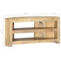 vidaXL Mobile Porta TV Angolare 90x45x45 cm in Legno Massello di Mango vidaXL Mobile Porta TV Angolare 90x45x45 cm in Legno Massello di Mango