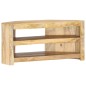 vidaXL Mobile Porta TV Angolare 90x45x45 cm in Legno Massello di Mango vidaXL Mobile Porta TV Angolare 90x45x45 cm in Legno Massello di Mango