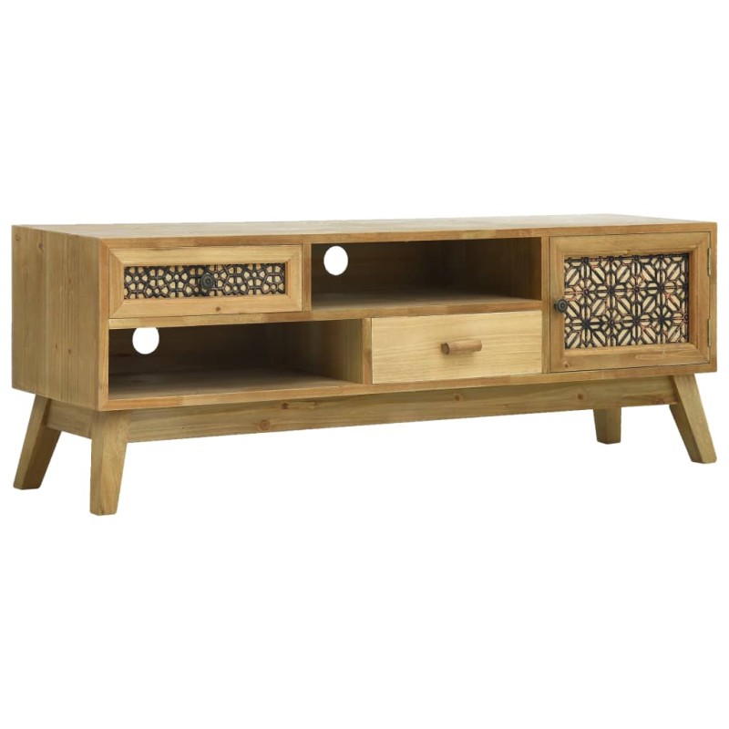 vidaXL Mobile Porta TV Intagliato Marrone 120x30x42 cm in Legno vidaXL Mobile Porta TV Intagliato Marrone 120x30x42 cm in Legno