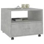 Tavolino Salotto Grigio Cemento 55x55x40 cm Legno Multistrato