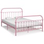 vidaXL Giroletto Rosa in Metallo 120x200 cm 