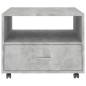 Tavolino Salotto Grigio Cemento 55x55x40 cm Legno Multistrato