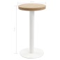 vidaXL Tavolo da Bistrot Marrone Chiaro 40 cm in MDF vidaXL Tavolo da Bistrot Marrone Chiaro 40 cm in MDF