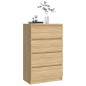 Credenza Rovere Sonoma 60x35x98,5 cm in Legno Multistrato Credenza Rovere Sonoma 60x35x98,5 cm in Legno Multistrato