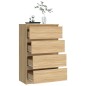 Credenza Rovere Sonoma 60x35x98,5 cm in Legno Multistrato Credenza Rovere Sonoma 60x35x98,5 cm in Legno Multistrato