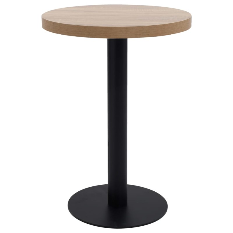 vidaXL Tavolo da Bistrot Marrone Chiaro 60 cm in MDF vidaXL Tavolo da Bistrot Marrone Chiaro 60 cm in MDF