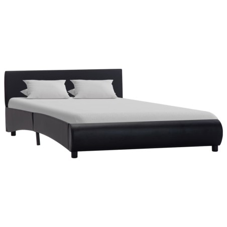 vidaXL Giroletto Nero in Similpelle 140x200 cm