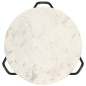 vidaXL Tavolino da Caffè Bianco 40x40x40 cm Pietra Vera Testura Marmo vidaXL Tavolino da Caffè Bianco 40x40x40 cm Pietra Vera Testura Marmo