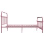 vidaXL Giroletto Rosa in Metallo 180x200 cm vidaXL Giroletto Rosa in Metallo 180x200 cm