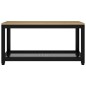 vidaXL Tavolino Salotto Marrone Chiaro e Nero 90x45x45 cm MDF e Ferro vidaXL Tavolino Salotto Marrone Chiaro e Nero 90x45x45 cm MDF e Ferro