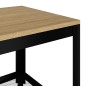 vidaXL Tavolino Salotto Marrone Chiaro e Nero 90x45x45 cm MDF e Ferro vidaXL Tavolino Salotto Marrone Chiaro e Nero 90x45x45 cm MDF e Ferro