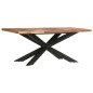 vidaXL Tavolo da Pranzo 180x90x76 cm in Legno Massello di Sheesham vidaXL Tavolo da Pranzo 180x90x76 cm in Legno Massello di Sheesham