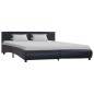 vidaXL Giroletto Nero in Similpelle 180x200 cm vidaXL Giroletto Nero in Similpelle 180x200 cm