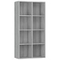 Libreria/Credenza Grigio Sonoma 66x30x130 cm Legno Multistrato Libreria/Credenza Grigio Sonoma 66x30x130 cm Legno Multistrato