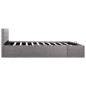 vidaXL Giroletto con Contenitore Grigio Talpa in Tessuto 180x200 cm vidaXL Giroletto con Contenitore Grigio Talpa in Tessuto 180x200 cm