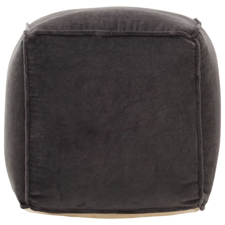 vidaXL Pouf in Velluto di Cotone 40x40x40 cm Antracite  