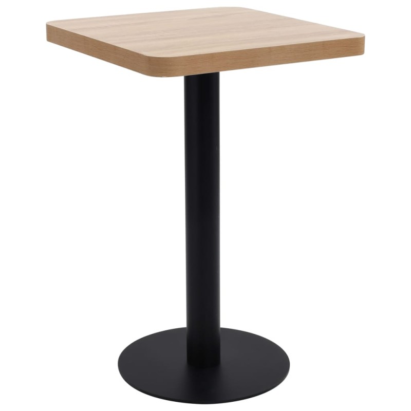 vidaXL Tavolo da Bistrot Marrone Chiaro 50x50 cm in MDF vidaXL Tavolo da Bistrot Marrone Chiaro 50x50 cm in MDF