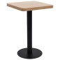 vidaXL Tavolo da Bistrot Marrone Chiaro 50x50 cm in MDF vidaXL Tavolo da Bistrot Marrone Chiaro 50x50 cm in MDF