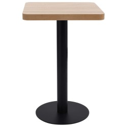 vidaXL Tavolo da Bistrot Marrone Chiaro 50x50 cm in MDF