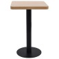 vidaXL Tavolo da Bistrot Marrone Chiaro 50x50 cm in MDF vidaXL Tavolo da Bistrot Marrone Chiaro 50x50 cm in MDF