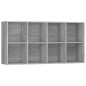 Libreria/Credenza Grigio Sonoma 66x30x130 cm Legno Multistrato Libreria/Credenza Grigio Sonoma 66x30x130 cm Legno Multistrato