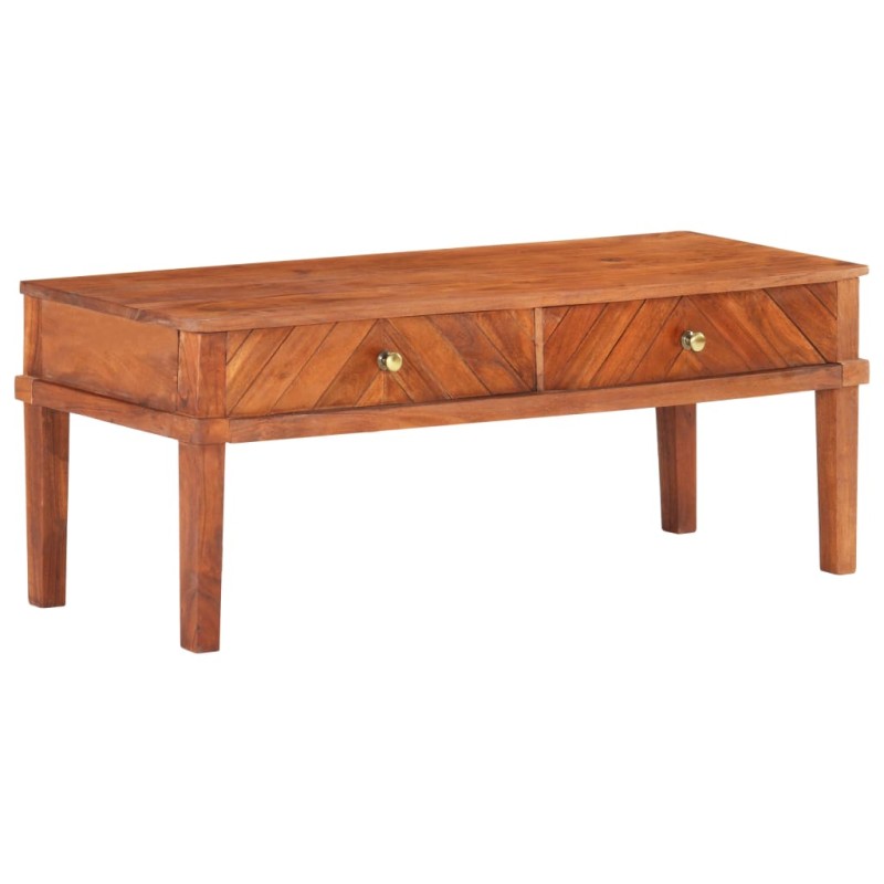 vidaXL Mobile Porta TV 110x40x41 cm in Legno Massello di Acacia vidaXL Mobile Porta TV 110x40x41 cm in Legno Massello di Acacia
