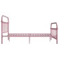 vidaXL Giroletto Rosa in Metallo 160x200 cm