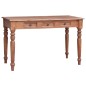 vidaXL Scrivania con Cassetti 117x57x75 cm in Legno Massello di Mogano
